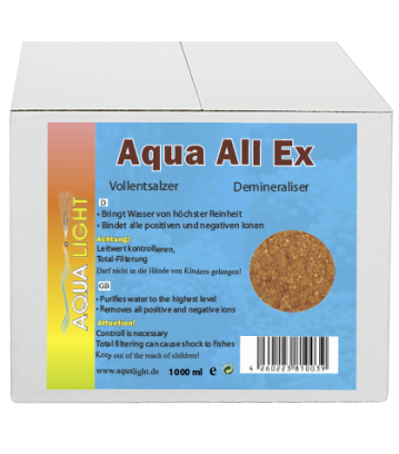 AquaAllEx - demineraliser resin for reverse Osmosis Units - 1 l