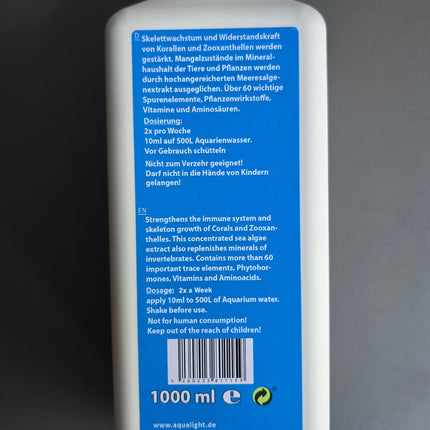 Aqualight Aktive Trace Food for Invertebrates - 1000 ml