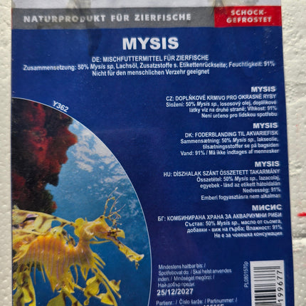 Mysis - Frozen food- 100g blister