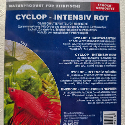Cyclops -Intensiv Rot - Frozen food - 100g blister