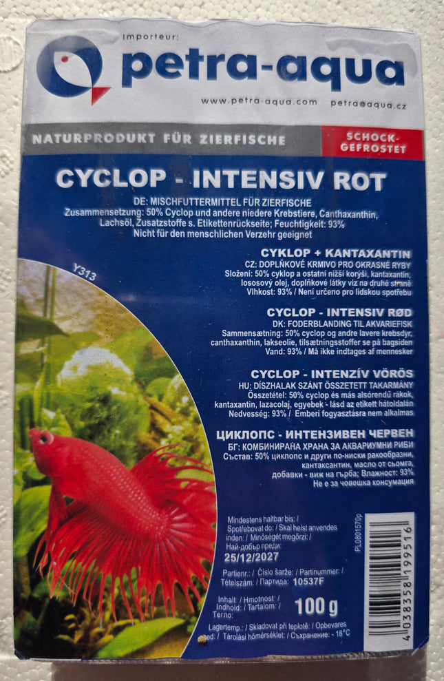 Cyclops -Intensiv Rot - Frozen food - 100g blister