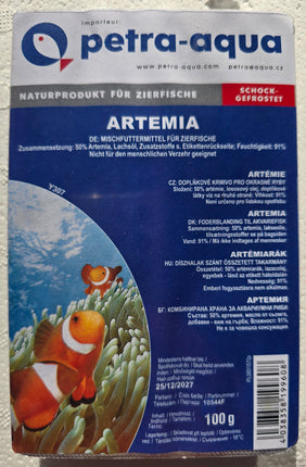 Artemia - frozen food -100g blisters