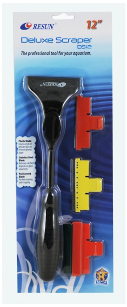 Resun Deluxe Aquarium glass Algae scraper DS12 - 30 cm/ 12''